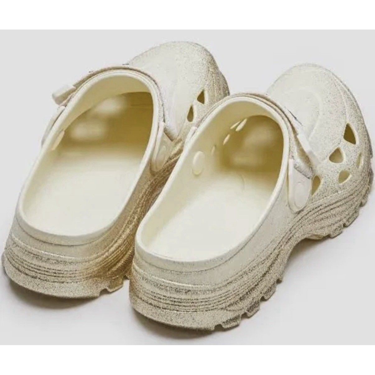 Lanvin X Suicoke Mok Curb Sandals - Size 13 White Gold - New In Box — image 5 of 5